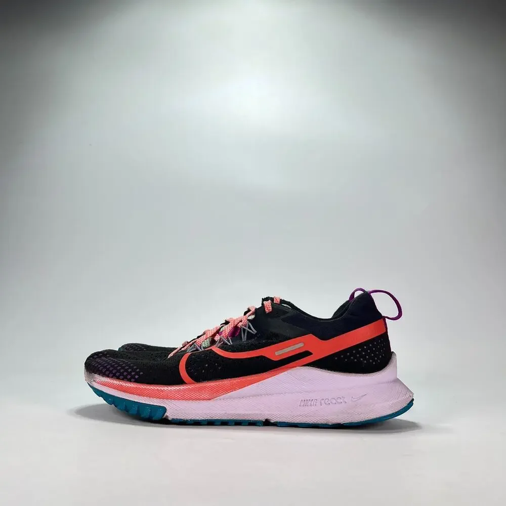 Nike React Pegasus 4 Black Magic Ember Trail Shoes DJ6158-003 Men's Size 9.5